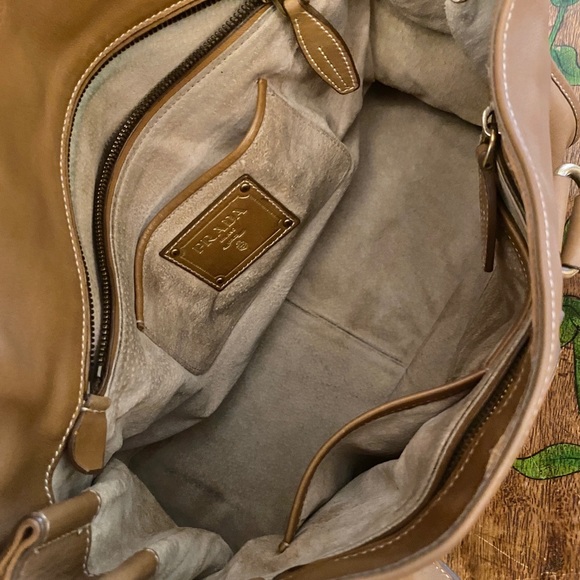 PRADA Pattina CITY Calf Leather in Cannella Tan satchel ART#BN2159 - Picture 8 of 13